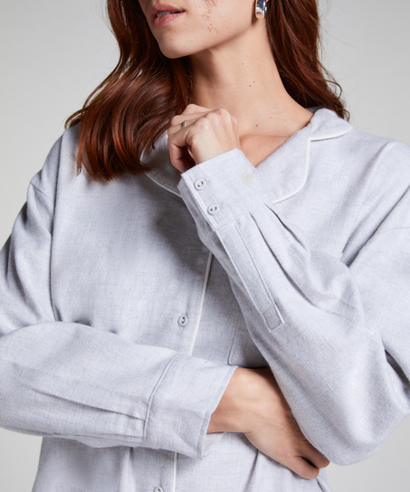 Chemise de nuit Flanel, Gris