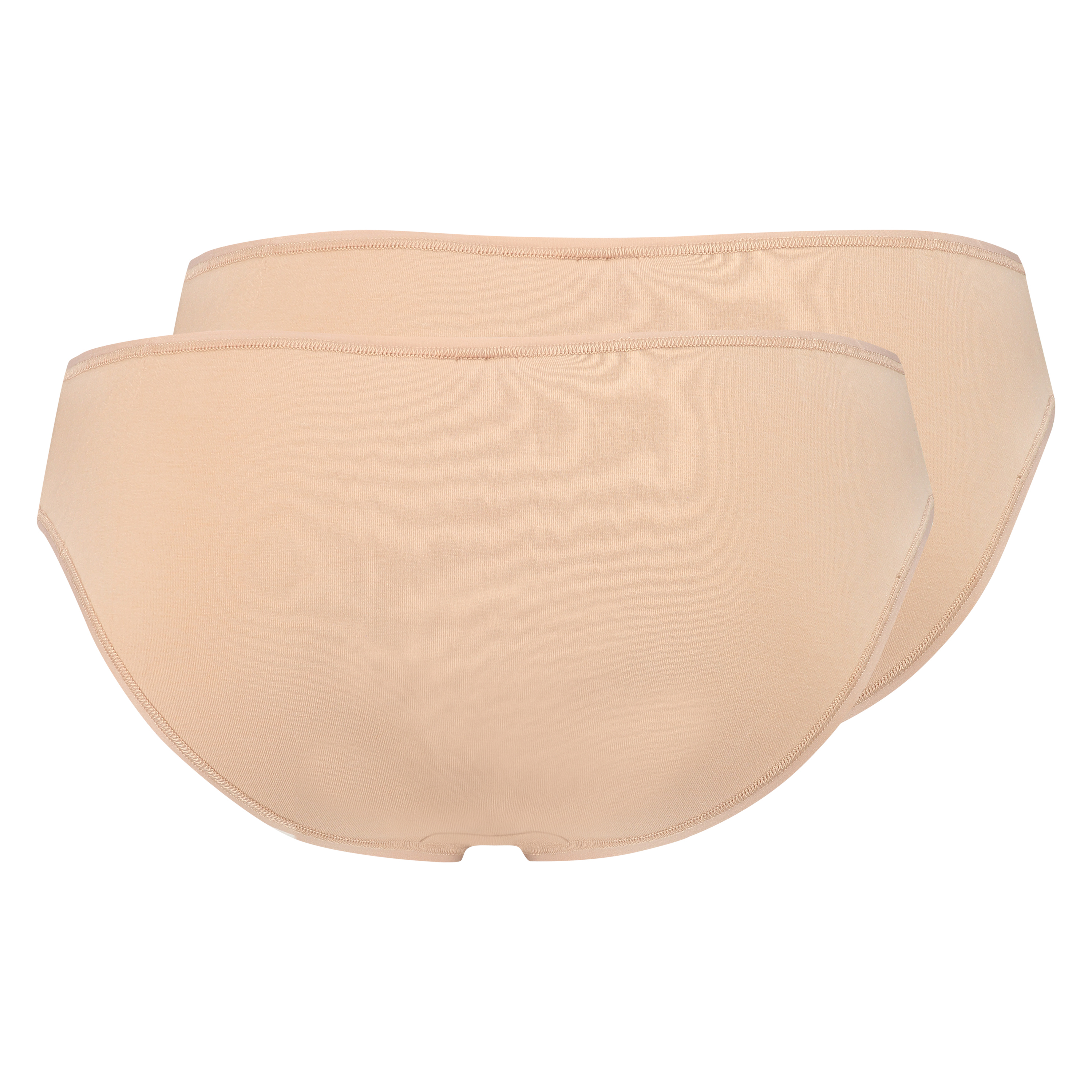 Lot de 2 slip Kim Cotton, Beige, main