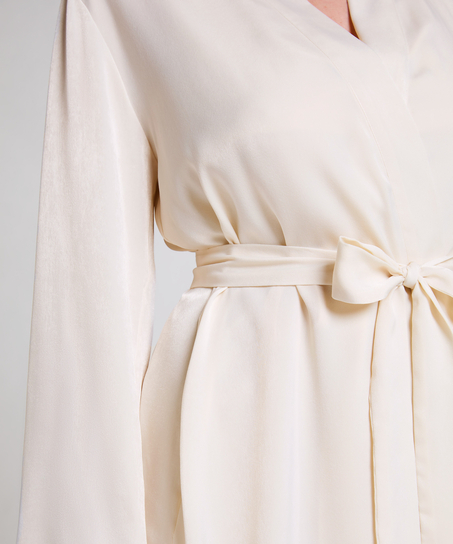 Kimono Satin, Blanc