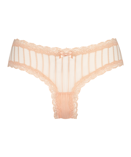 Slip brésilien V-shape mesh, Orange