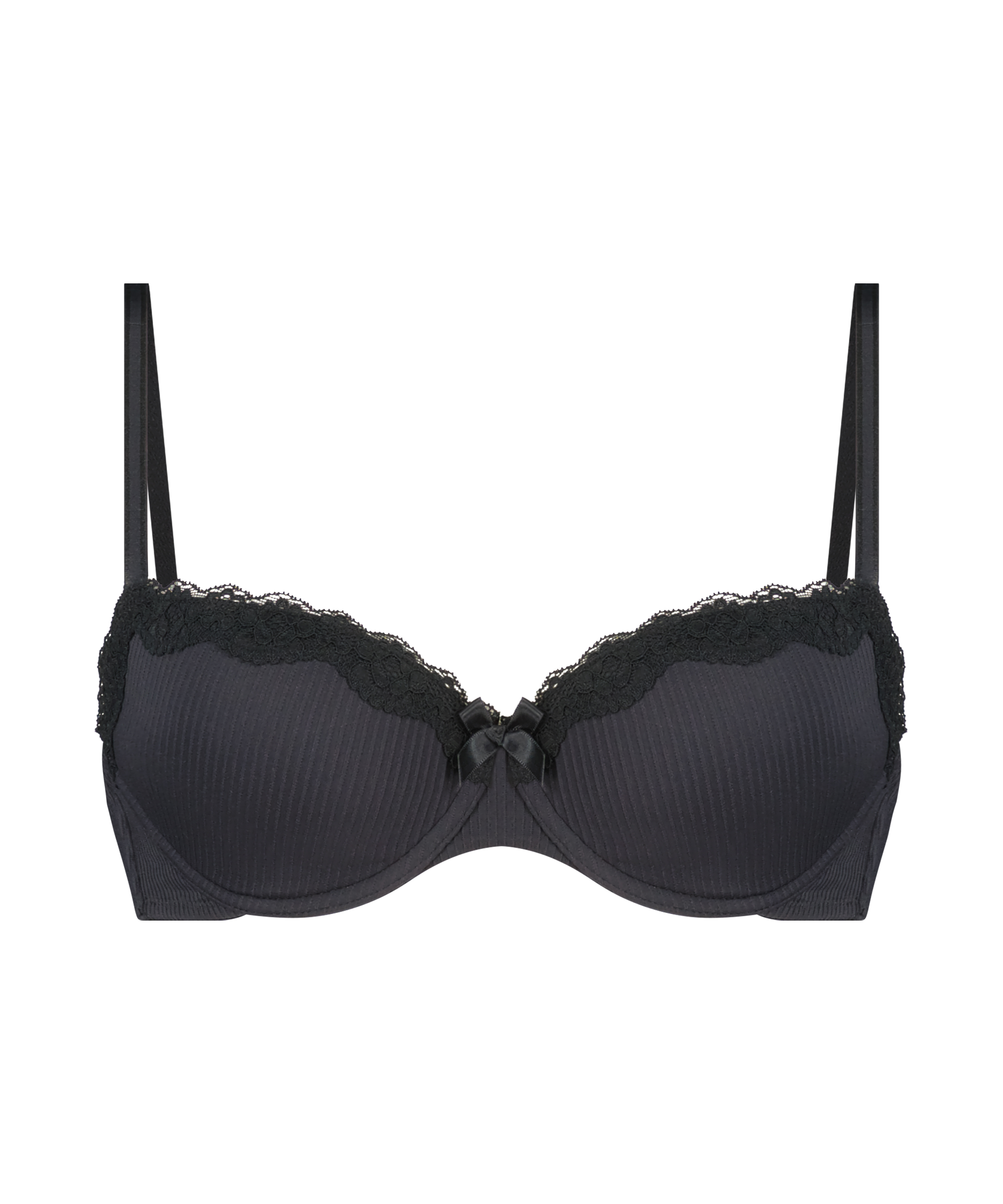 Soutien-gorge &agrave; armatures rembourr&eacute; Lola, Noir, main