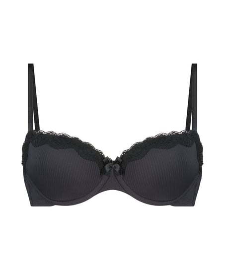 Soutien-gorge &agrave; armatures rembourr&eacute; Lola, Noir