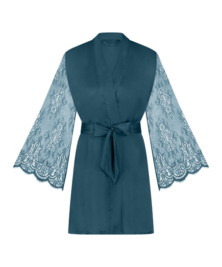 Kimono Satin, Bleu