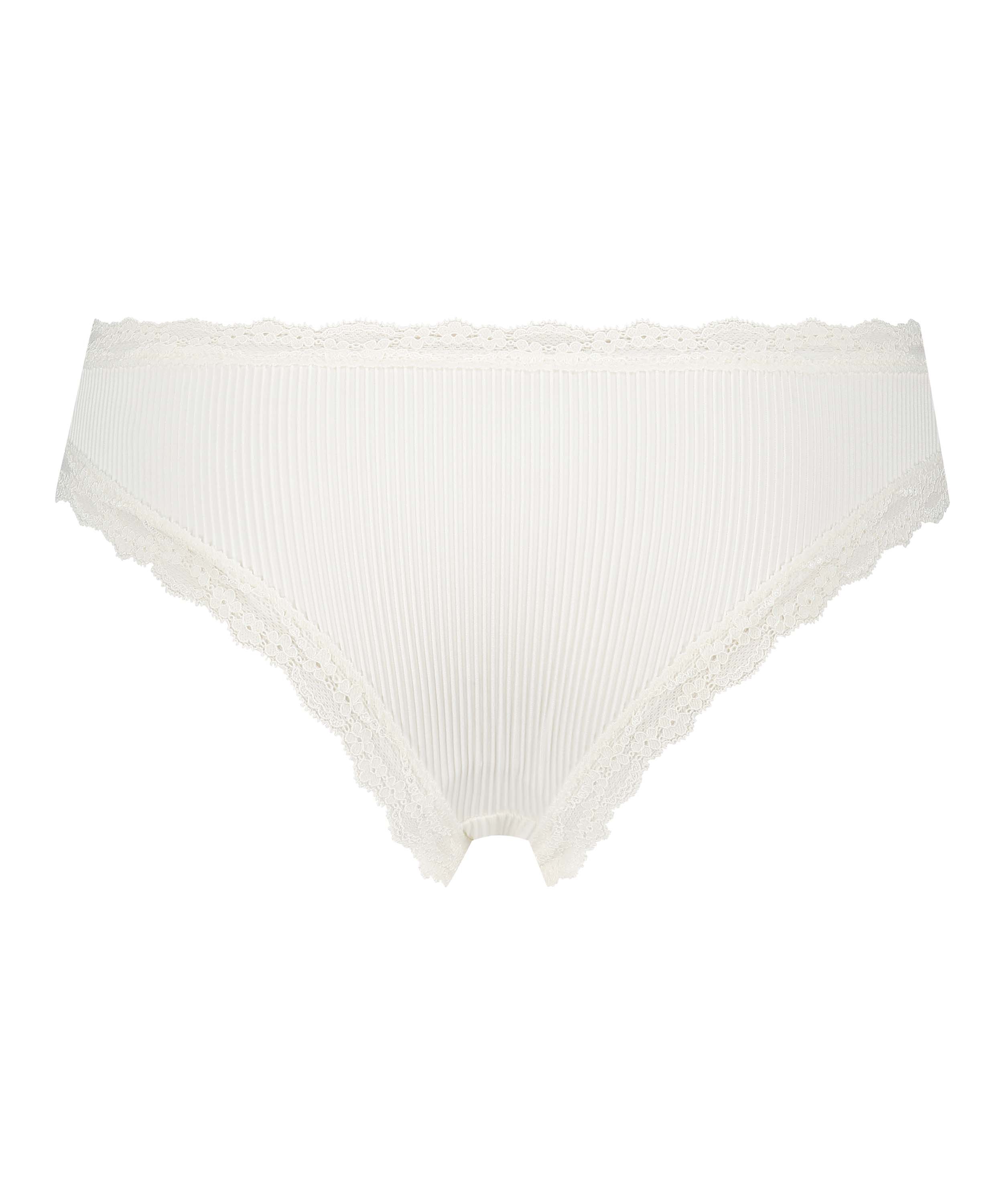 Slip brésilien Miny, Blanc, main