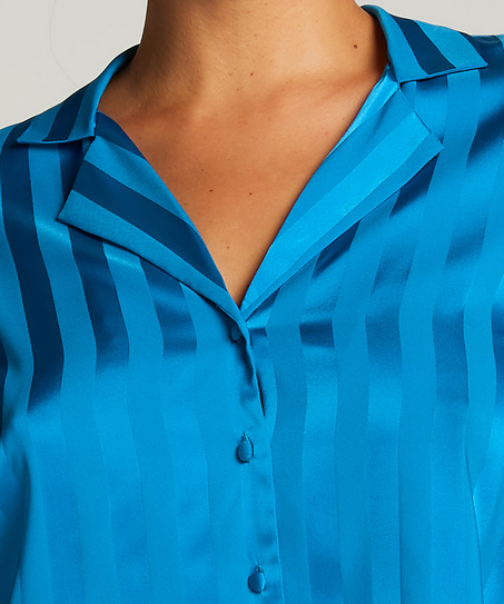 Veste à manches longues Satin, Bleu