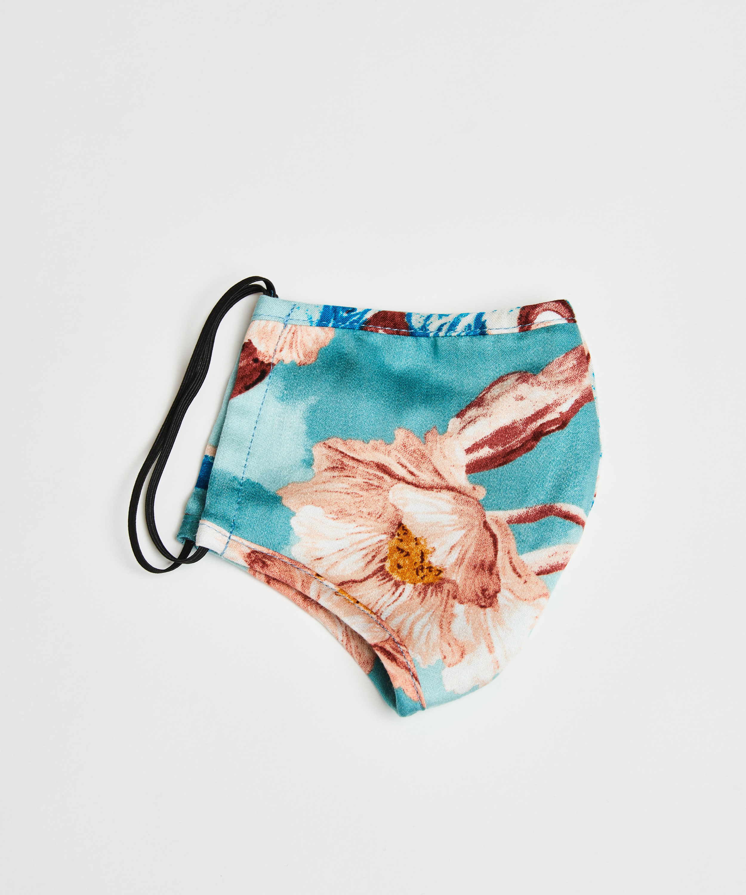 Masque Print, Bleu, main