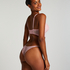 Slip brésilien jambes hautes Kaiden, Rose