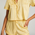Ensemble de pyjama Satin, Jaune