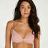 Soutien-gorge &agrave; armatures pr&eacute;form&eacute; Plunge, Rose