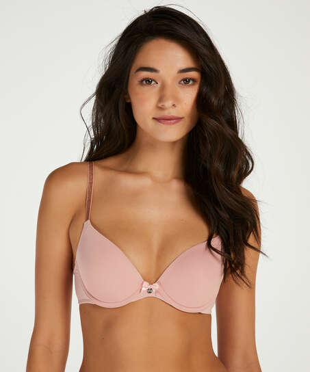 Soutien-gorge &agrave; armatures pr&eacute;form&eacute; Plunge, Rose