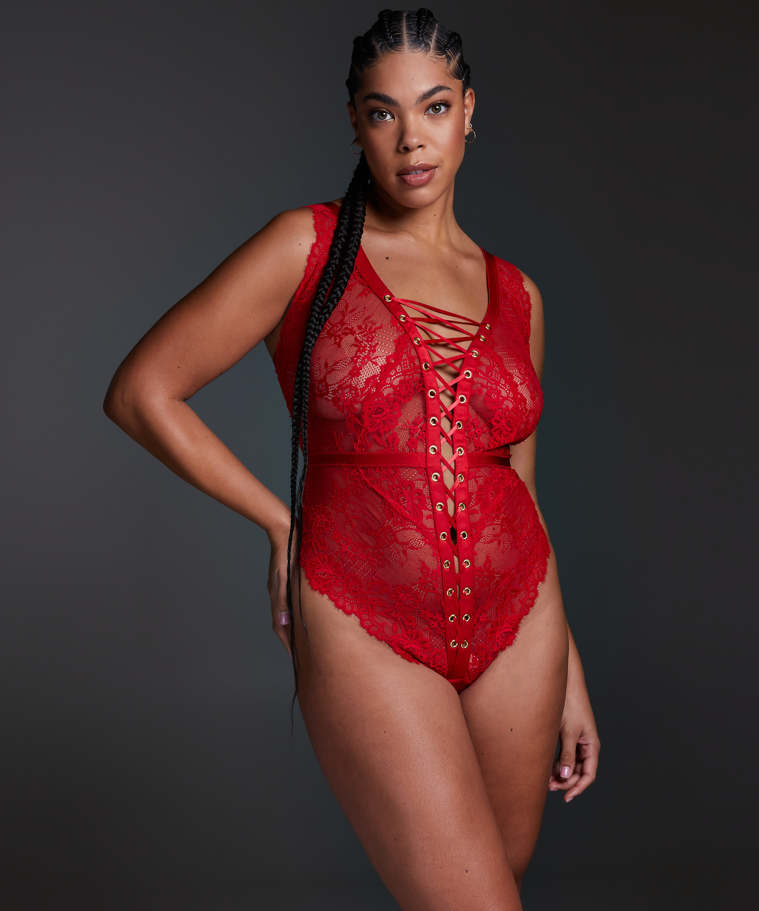 Private Body Taylor Curvy, Rouge, main