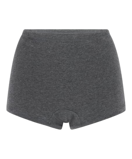 Shorty en coton doux, Gris