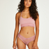 Slip brésilien V-shape mesh, Rose
