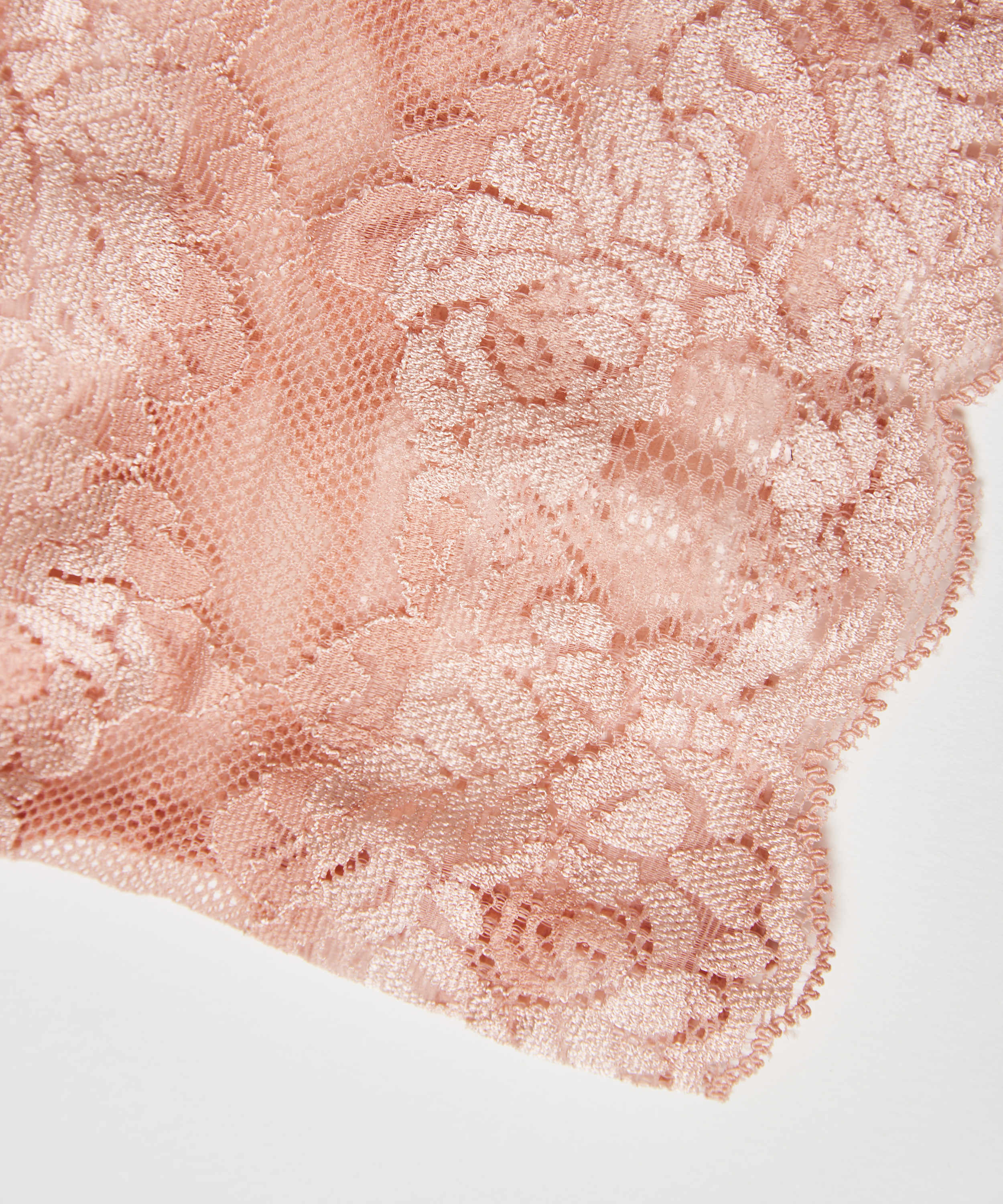 Bandes de cuisses anti-frottements en dentelle, Rose, main