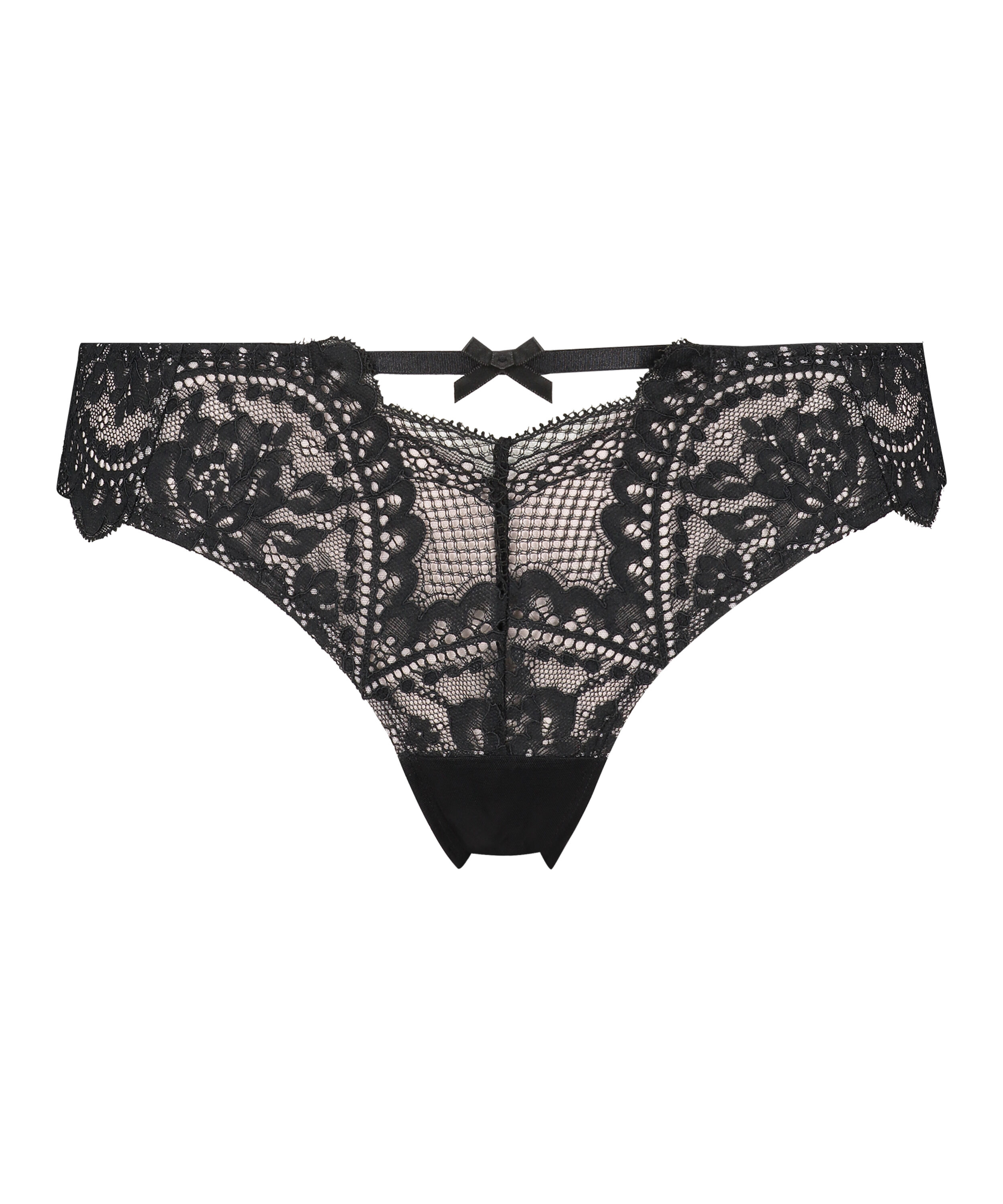 Slip br&eacute;silien Oceana Rebecca Mir, Noir