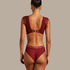 Slip brésilien Zoe, Rouge