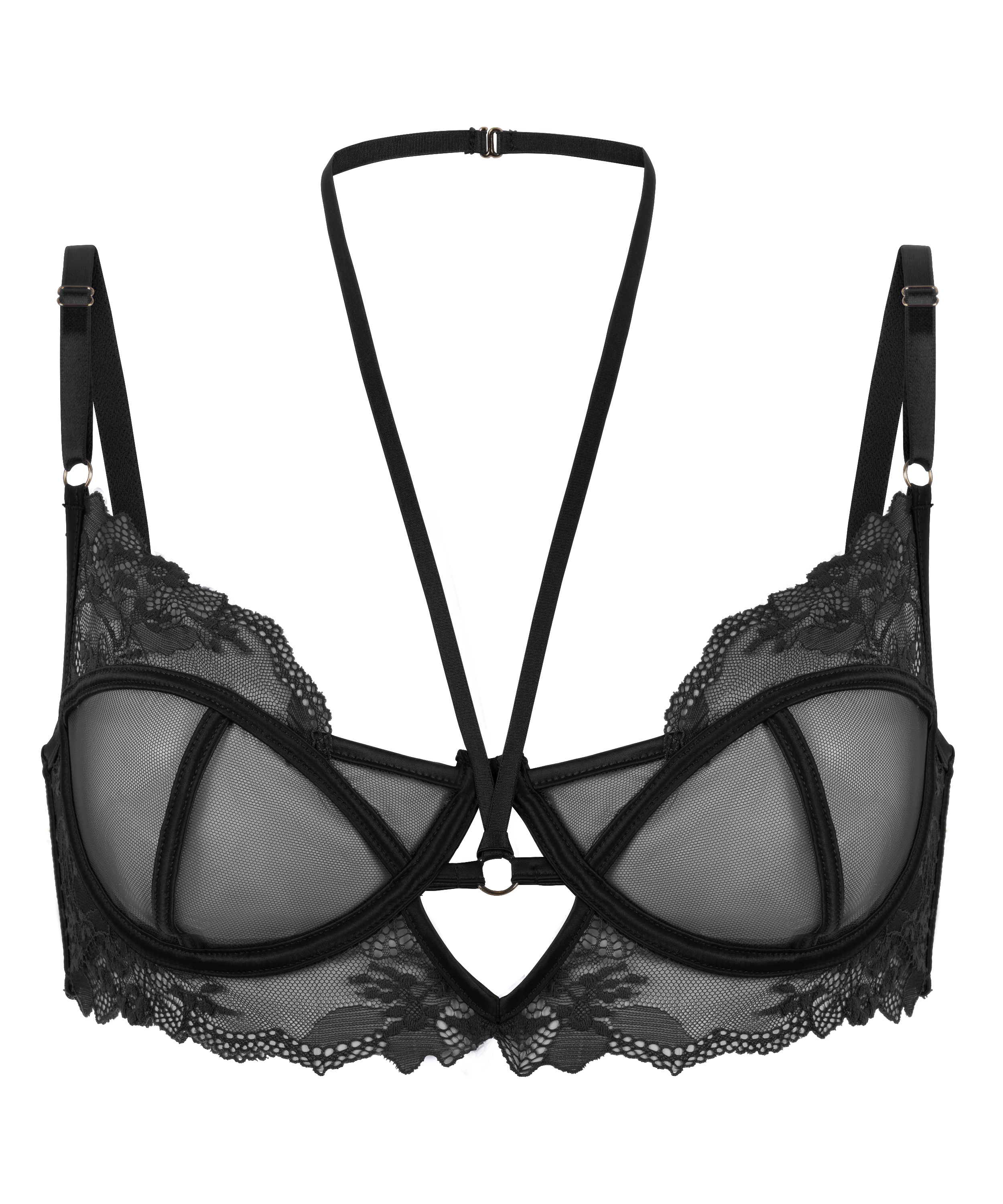 Soutien-gorge à armatures non-préformé Amari, Noir, main