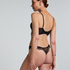 Soutien-gorge à armatures longline push-up préformé Daphne, Noir