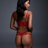 Soutien-gorge à armatures préformé longline push-up Kennedy, Rouge