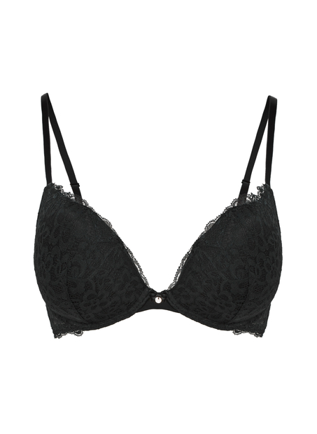 Soutien-gorge à armatures préformé push-up Marine, Noir
