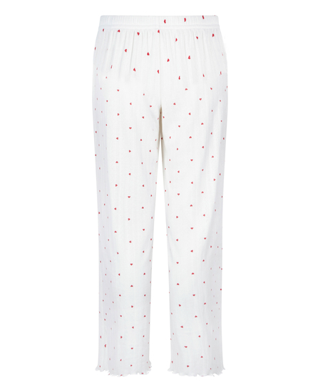 Pantalon de pyjama Pointelle, Blanc