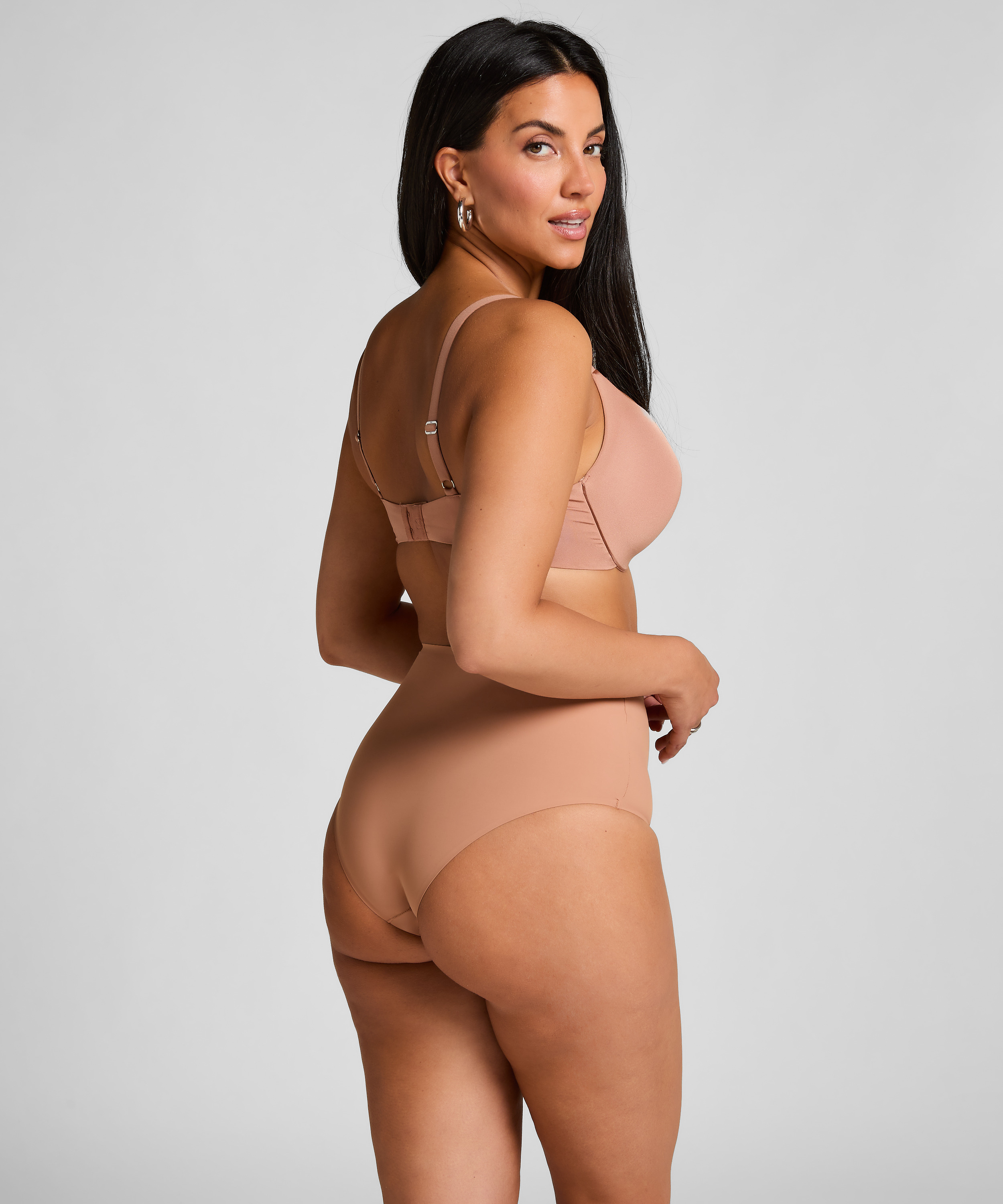 Soutien-gorge à armatures préformé push-up Smooth, Marron, main