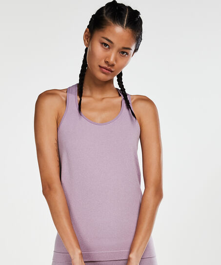 HKMX Haut tank top roundknit, Violet