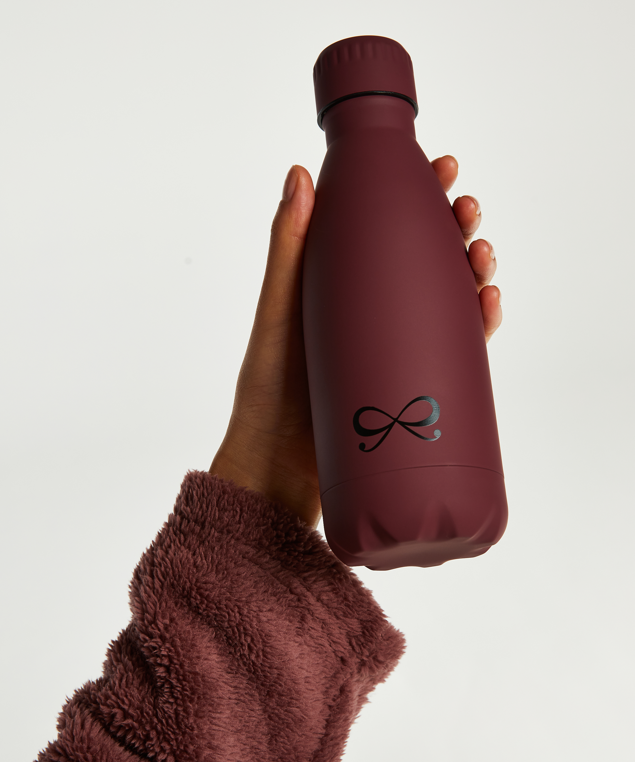 Bouteille thermos, Violet, main