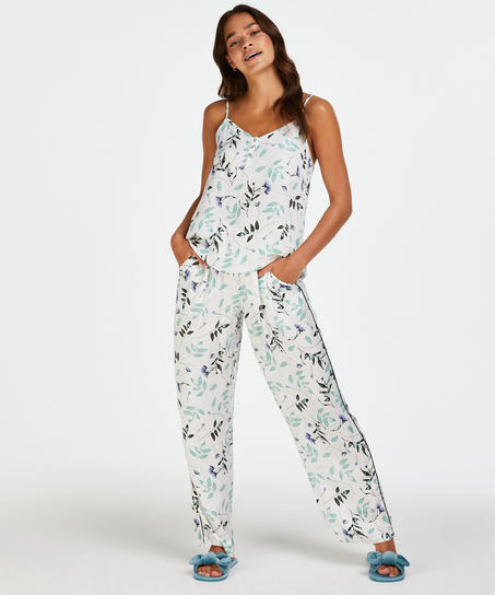 Camisole pressed feuilles, Blanc