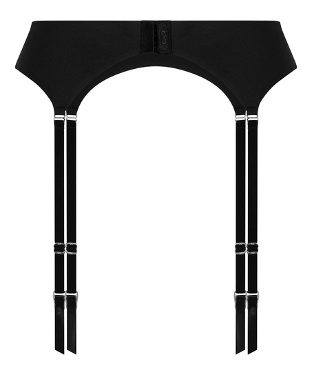 Porte-jarretelles Smooth, Noir