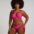 Haut de bikini Lurex Scallop, Rose