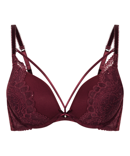 Soutien-gorge push-up à armatures préformé Isadora, Rouge