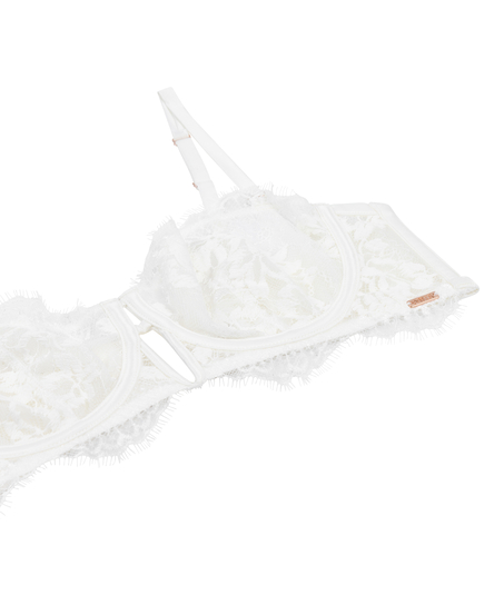 Soutien-gorge à armatures non préformé longline Tiah, Blanc