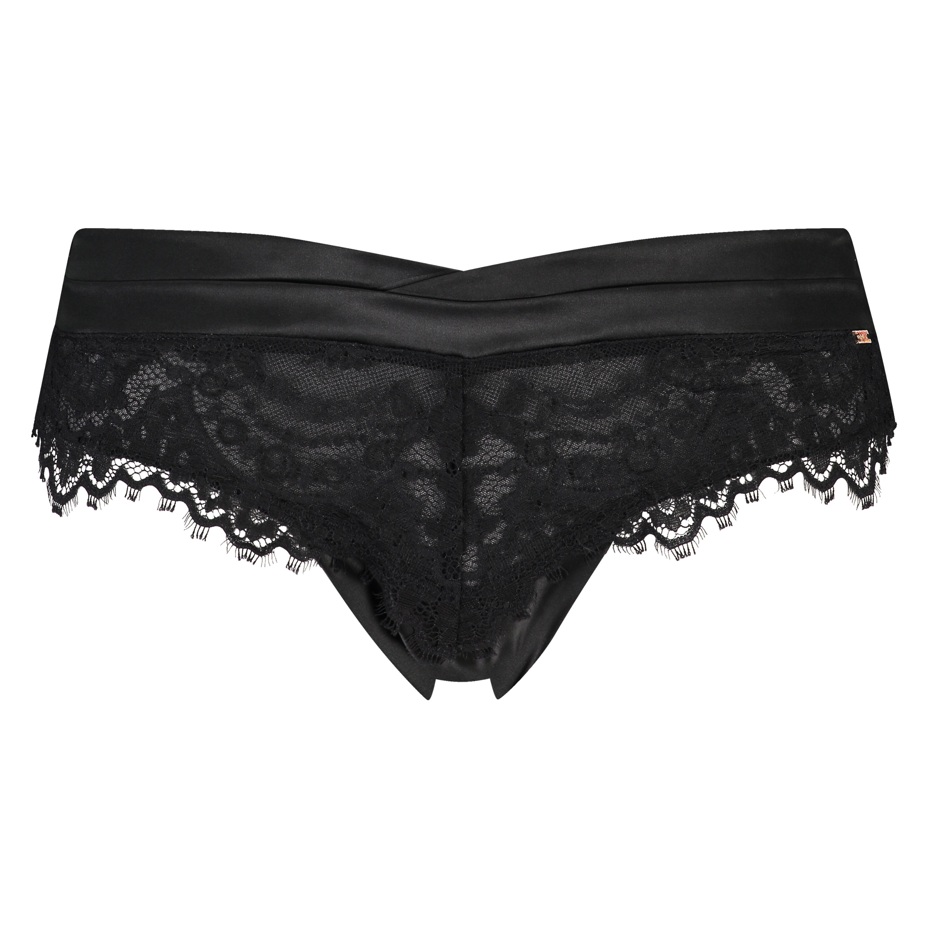 Slip br&eacute;silien &eacute;chancr&eacute; Celeste, Noir