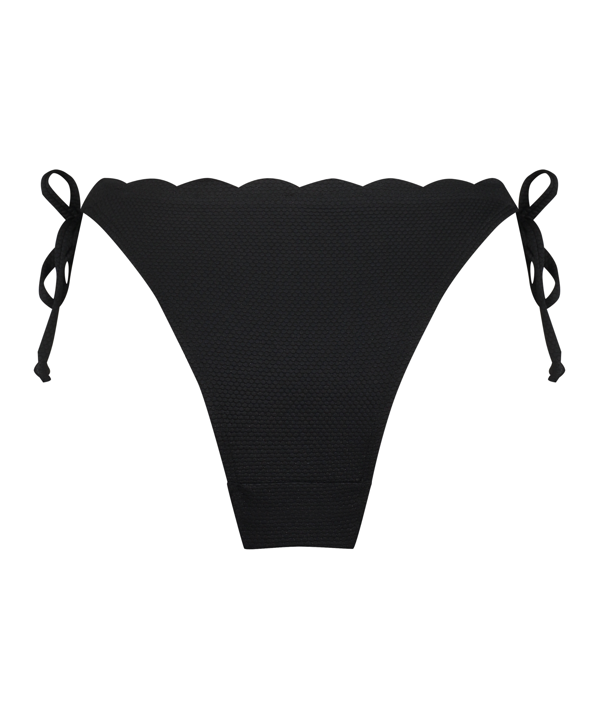 Bas de bikini Scallop, Noir, main