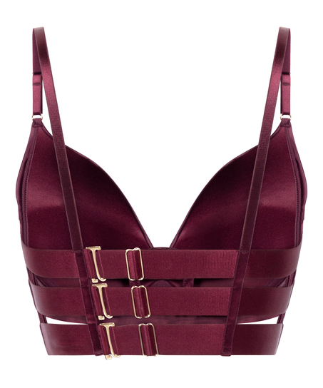 Soutien-gorge à armatures longline push-up préformé Colette, Rouge