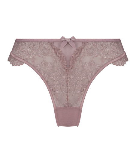 Slip brésilien taille haute Meghan, Violet