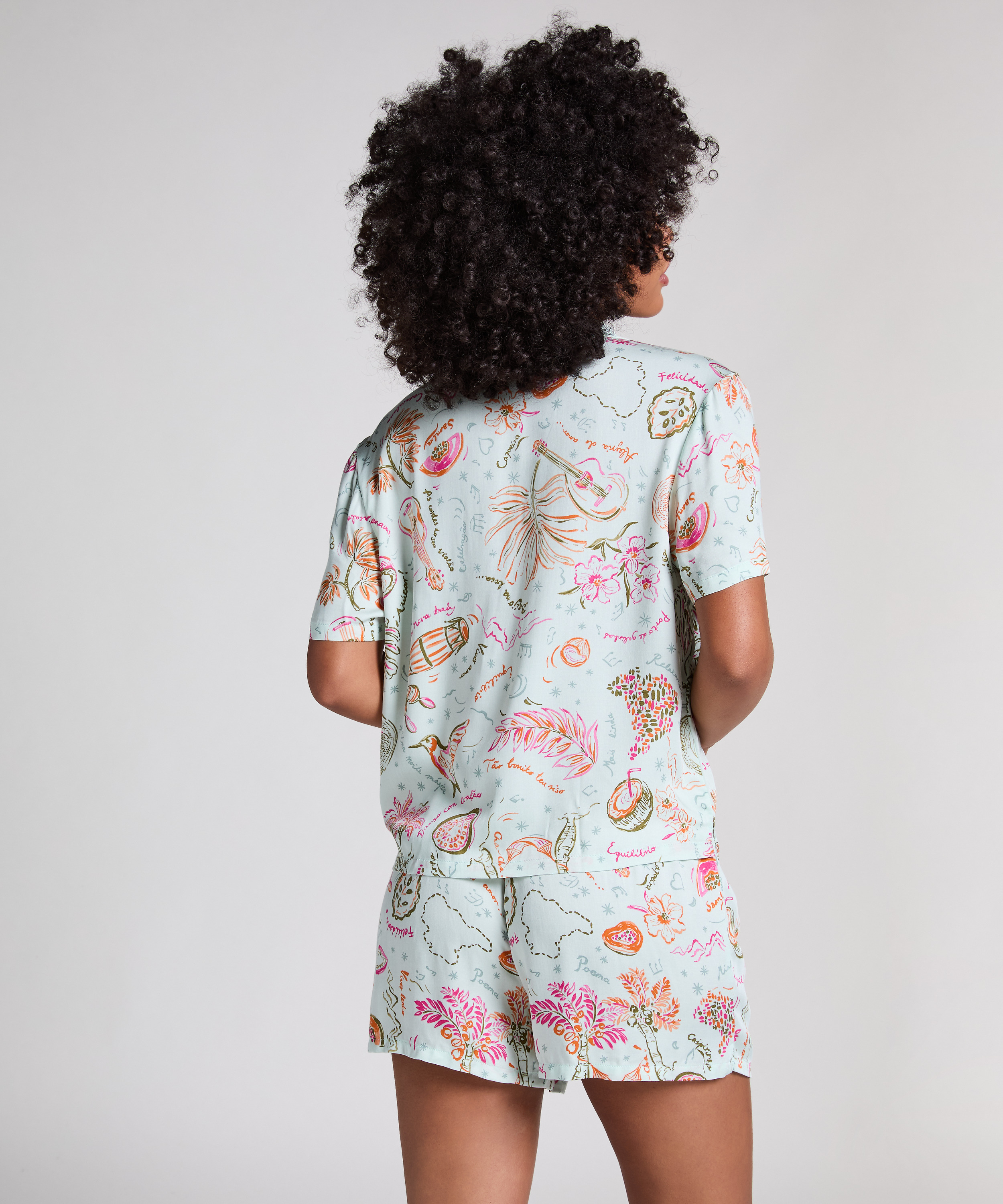 Short Satin, Vert, main