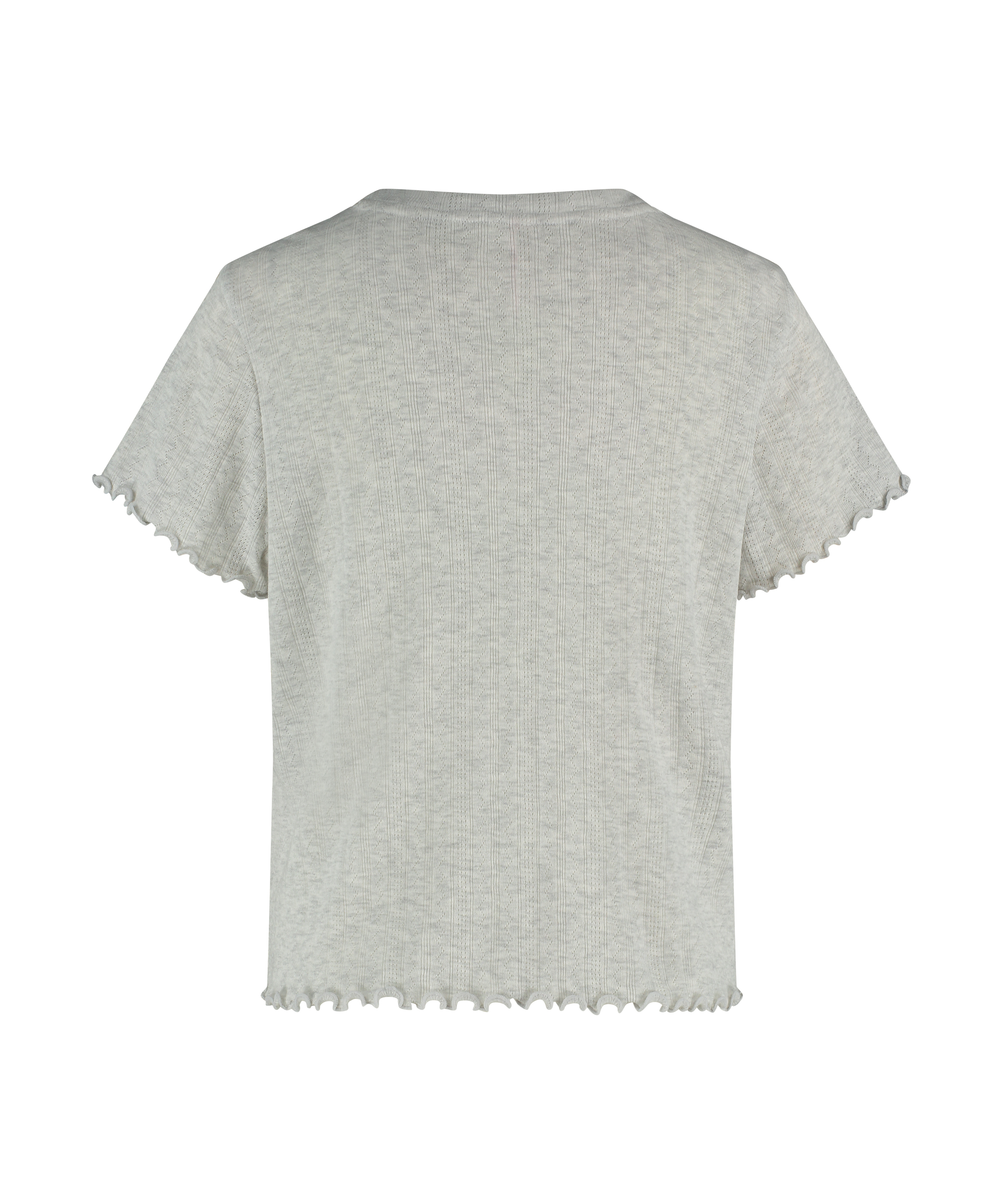 Haut de pyjama à manches courtes Loose Fit, Beige, main