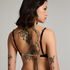 Soutien-gorge à armatures préformé Transparent Back Multiway, Noir
