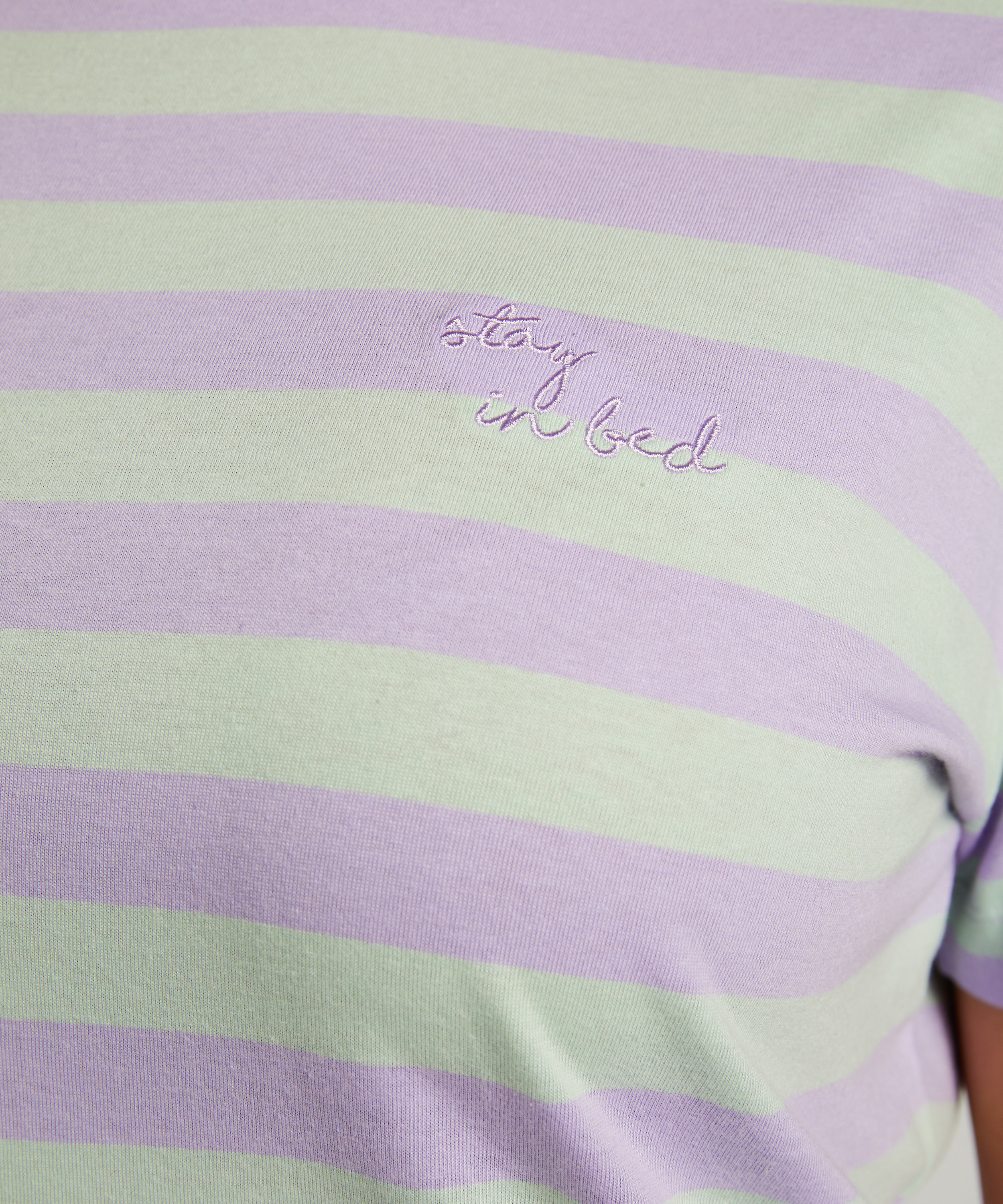 Chemise de nuit col rond, Vert, main