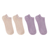 Lot de 2 paires de chaussettes pour baskets en viscose, Violet