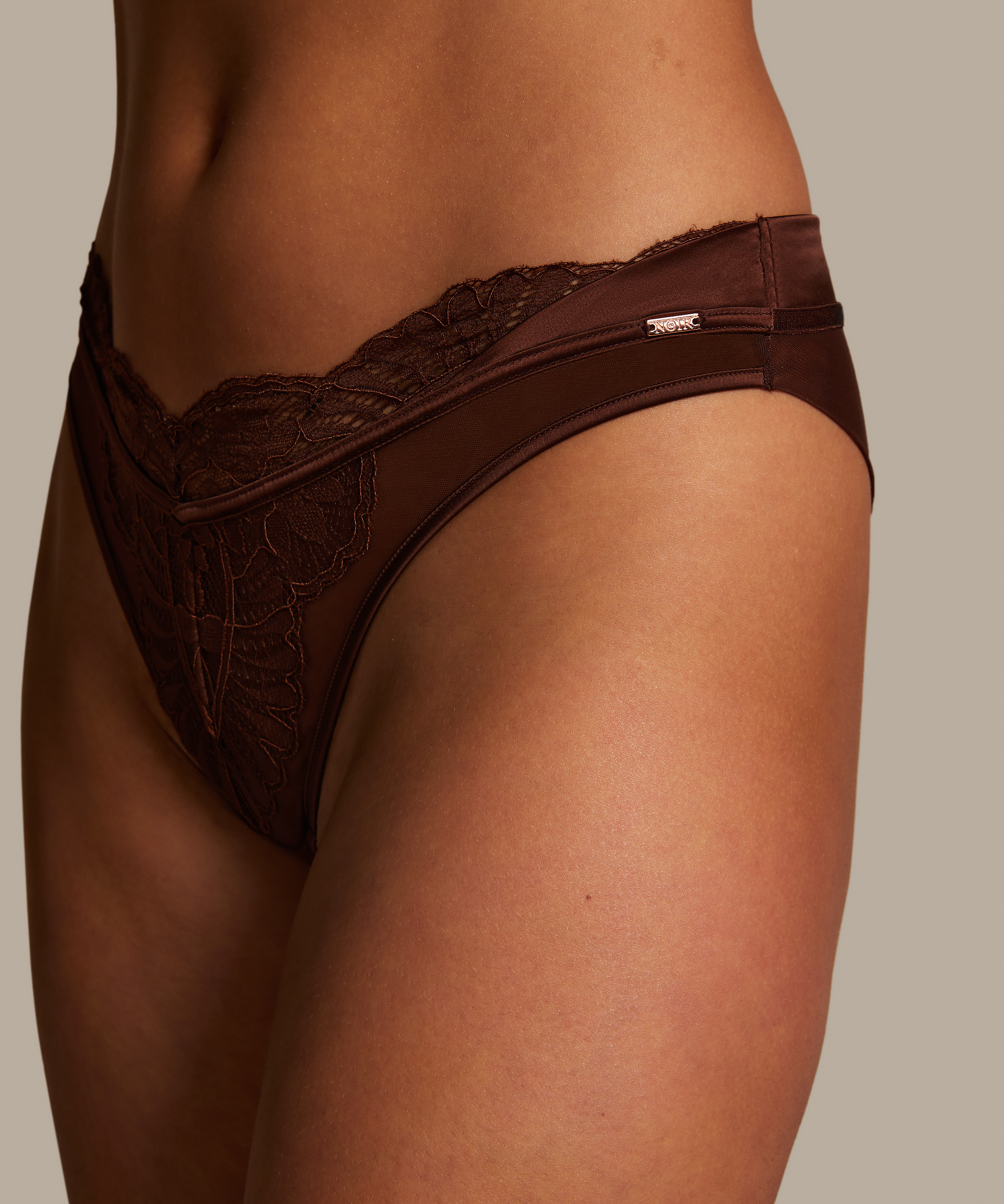 Slip brésilien Indigo, marron, main