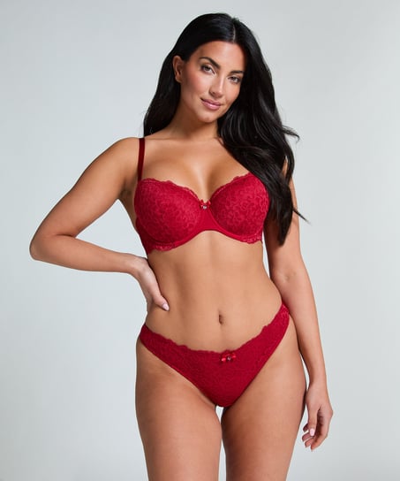 Soutien-gorge &agrave; armatures pr&eacute;form&eacute; Marine, Rouge