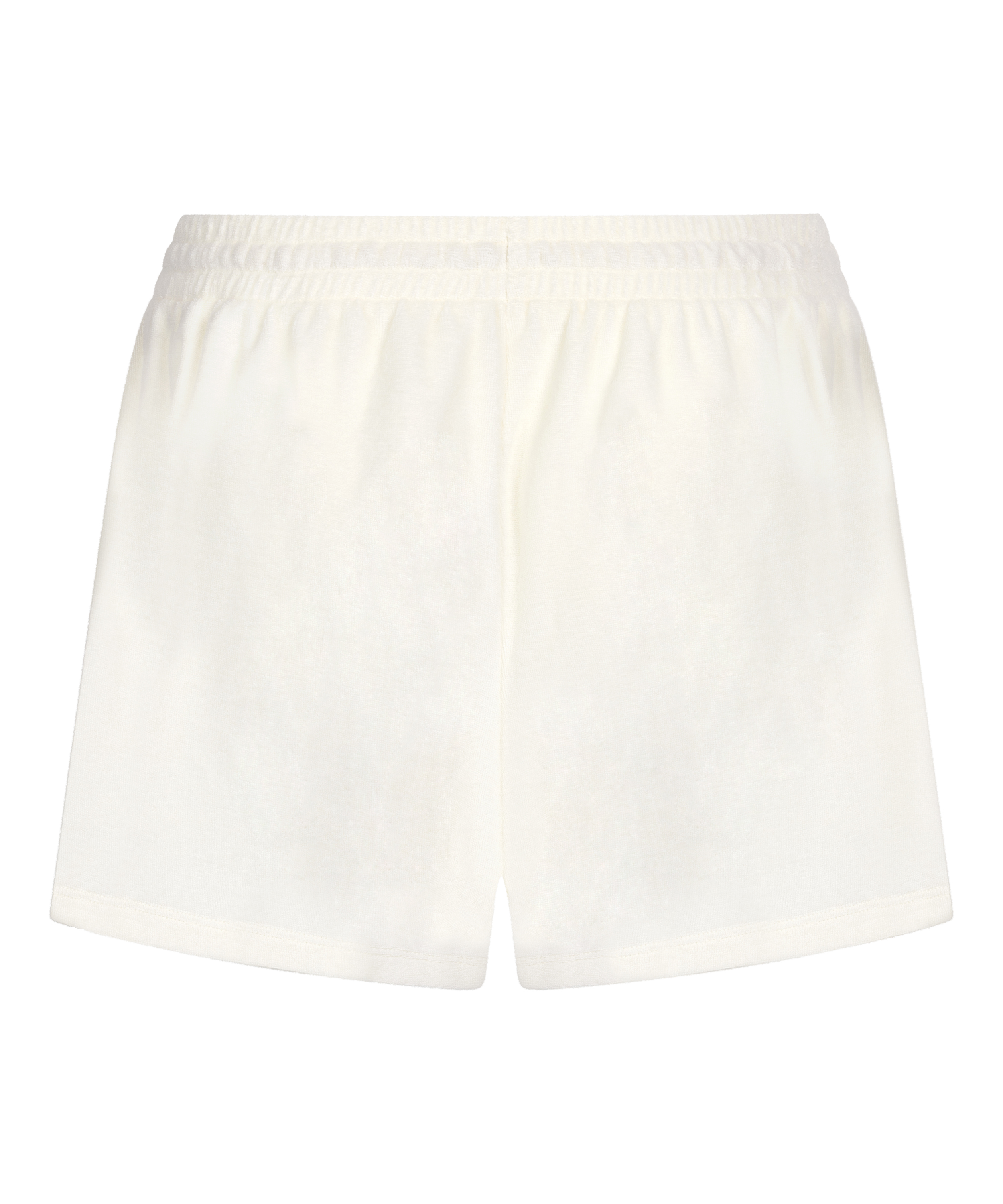 Short en tissu éponge, Blanc, main