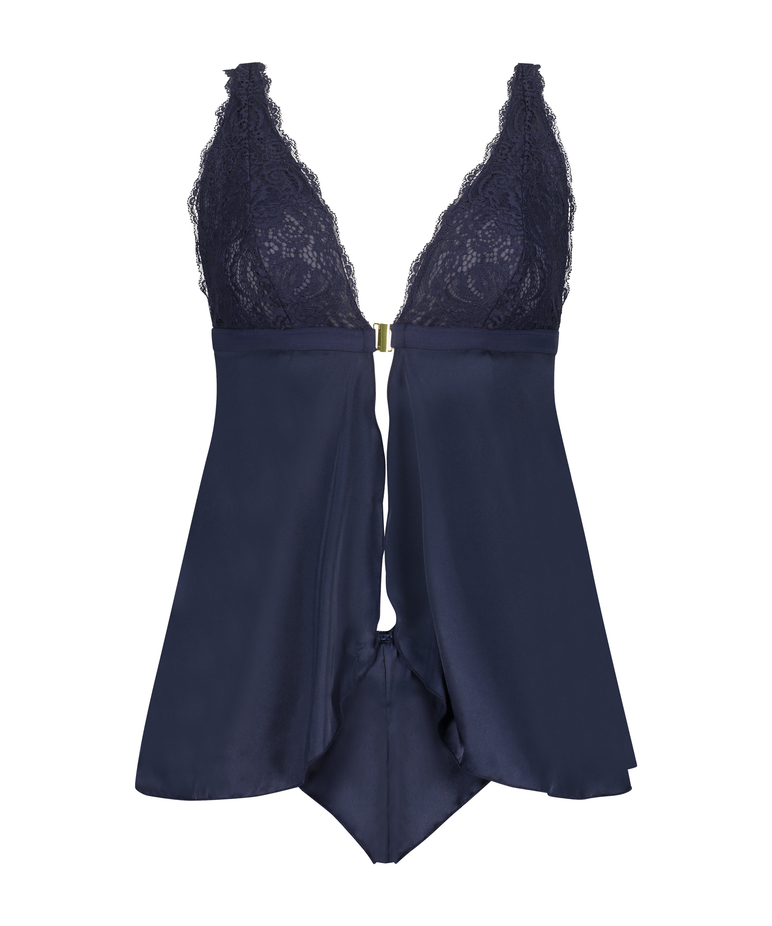 Babydoll Satin Mariah, Bleu, main