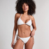 Haut de bikini triangle Giselle, Blanc