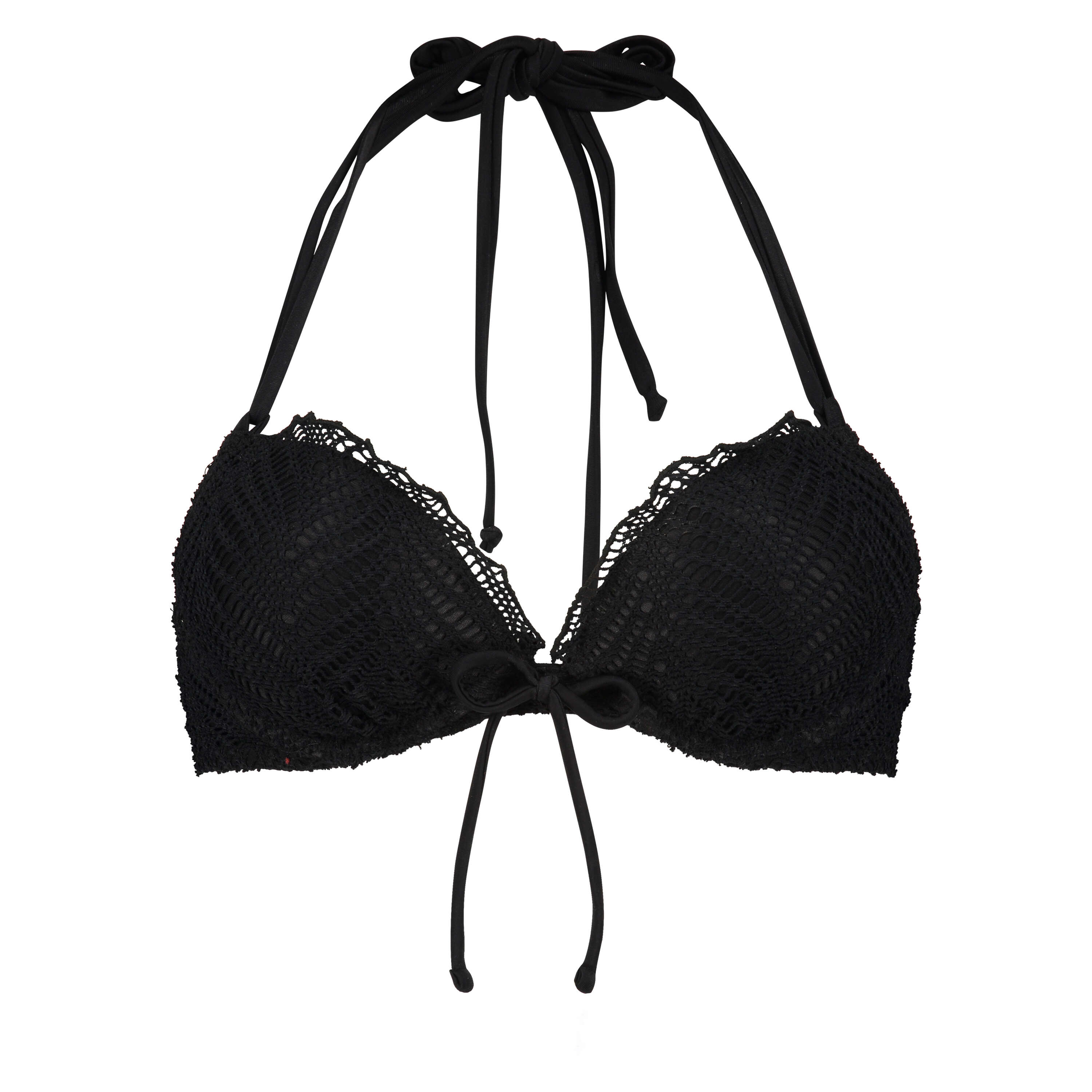 Crochet Bikini push-up Top , Noir, main