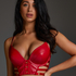 Soutien-gorge rembourré à armatures Vicky, Rouge