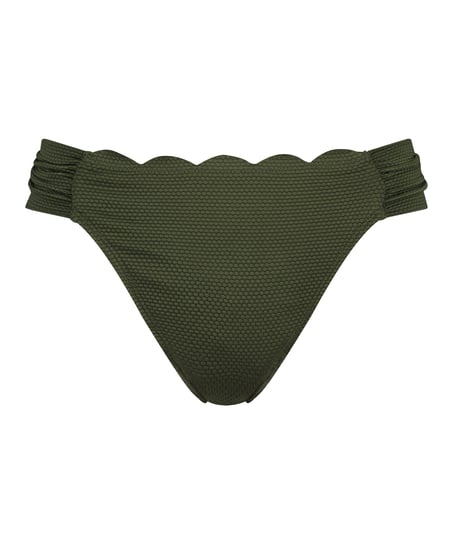 Slip de Bikini Rio Scallop, Vert